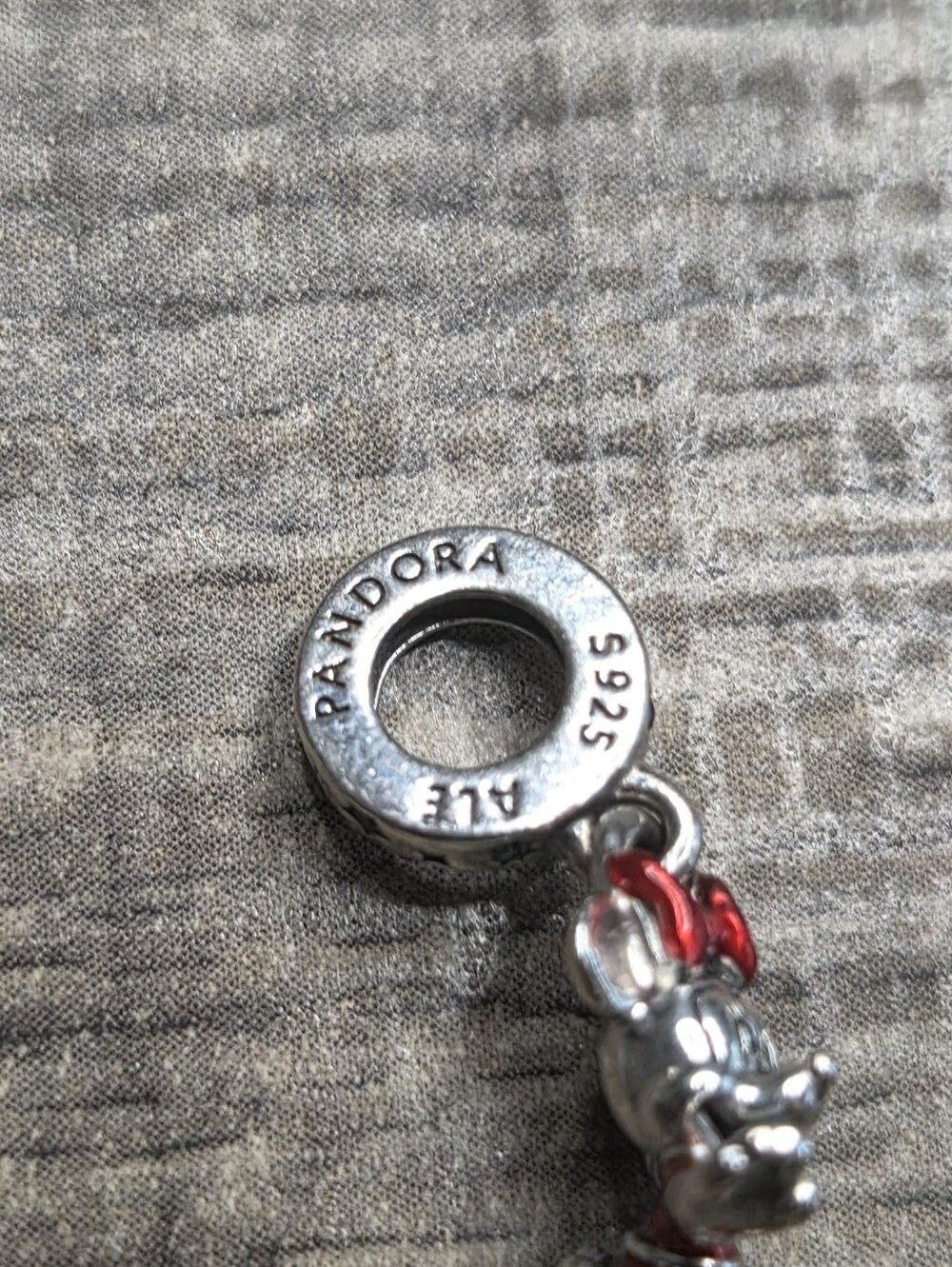 Authentic Pandora Minnie Mouse Ice Skating Dangle Charm Sterling silver - Picture 8 of 8